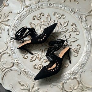 Daya by Zendaya Black Sutter Dress 7 1/2 Pumps Size 7.5